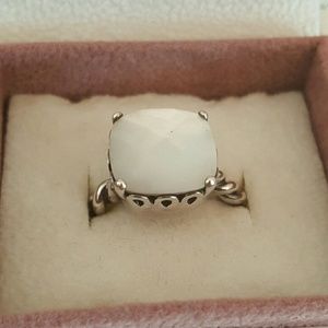 Authentic Pandora mother pearl ring